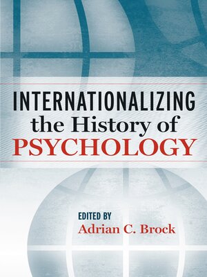 cover image of Internationalizing the History of Psychology
